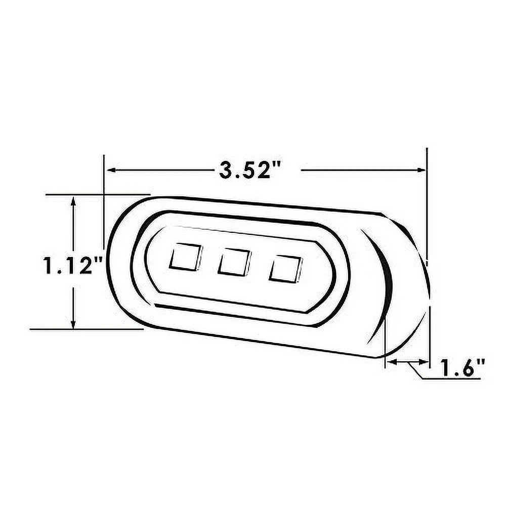 Exterior Surface Stainless Inc Select Mount) Mount Marine/RV Backup/Flood/Docking Watertight LED Light, with ITC Steel Light LED Bezel (Bracket Manufacturers' (X002CI1LVV)