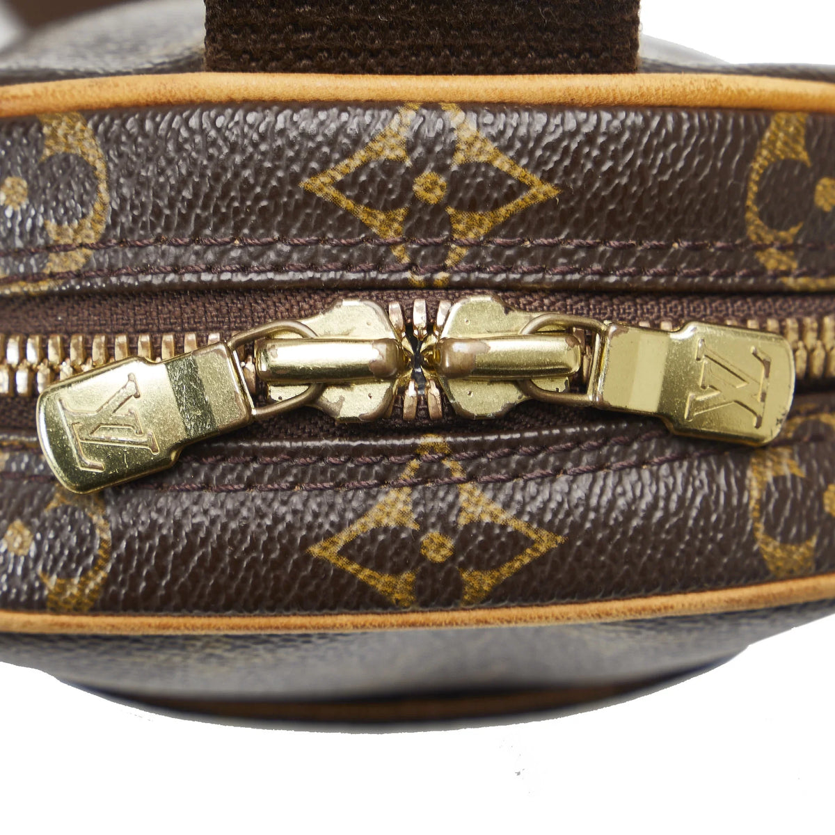 Bag Monogram Crossbody Pochette Louis Pre-Owned Canvas Unisex Brown Gange (Good) Vuitton Authenticated