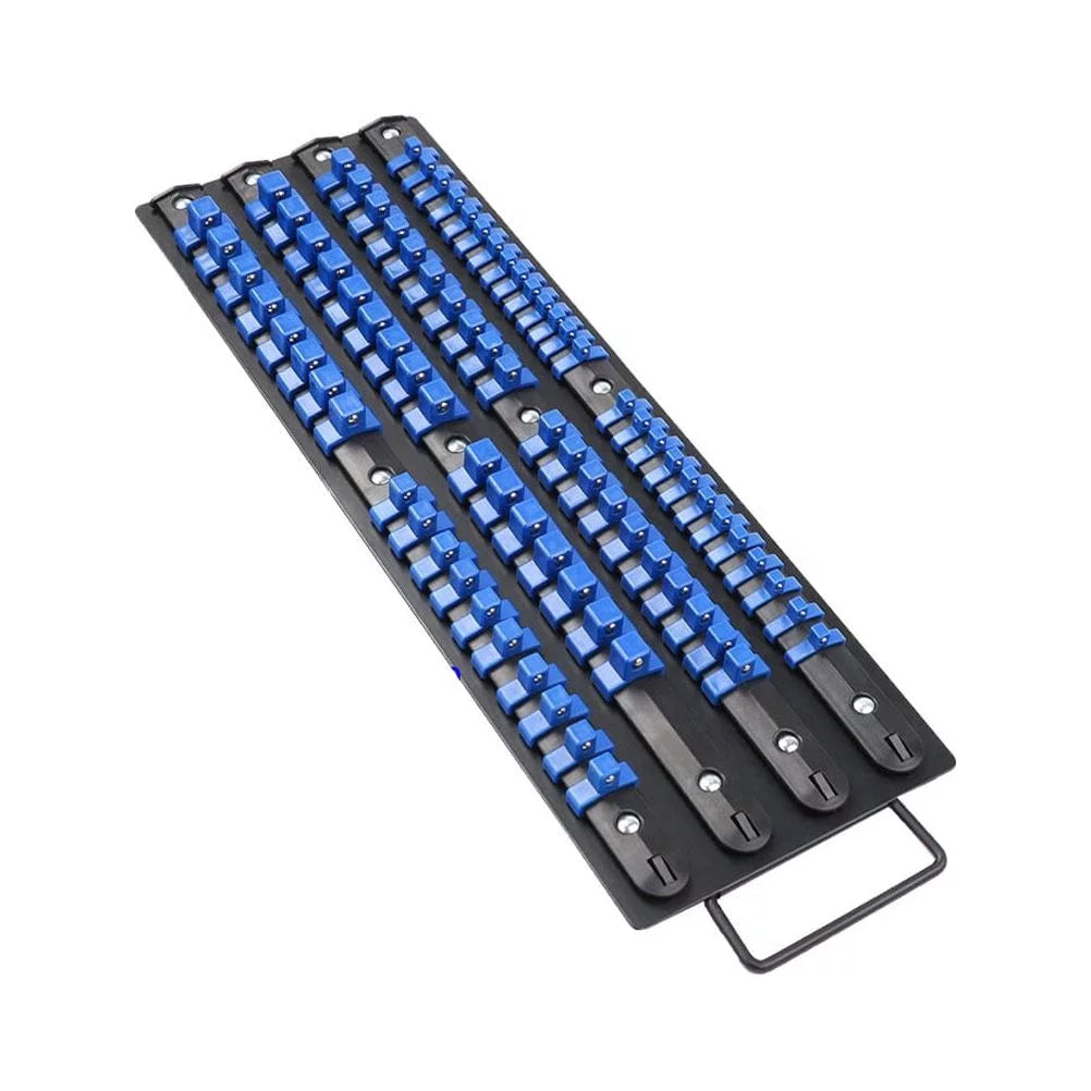 Storage Socket Sliding HEMOTON 80 Mountable Socket Holder Wrench Organize Industrial Rail Rack ABS