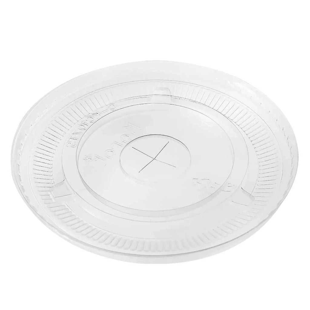Cold Count for Slot Lids 600 PET Karat 32 104.5mm & Straw w/ C-KCL1045 Cups, Poly oz Paper Flat