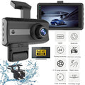 Front Lens Dash Sensor Dual with Rear G and Recorder: Cam Video Car JahyShow Camera, Recording 1080P DVR