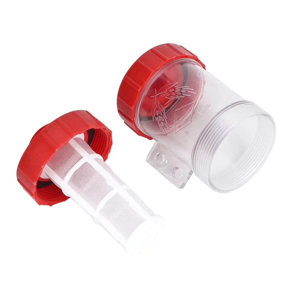 Filter In-Line Filter Mesh Leylor Transparent Water Pump Filter-Agricultural (1?) Mesh In-line High