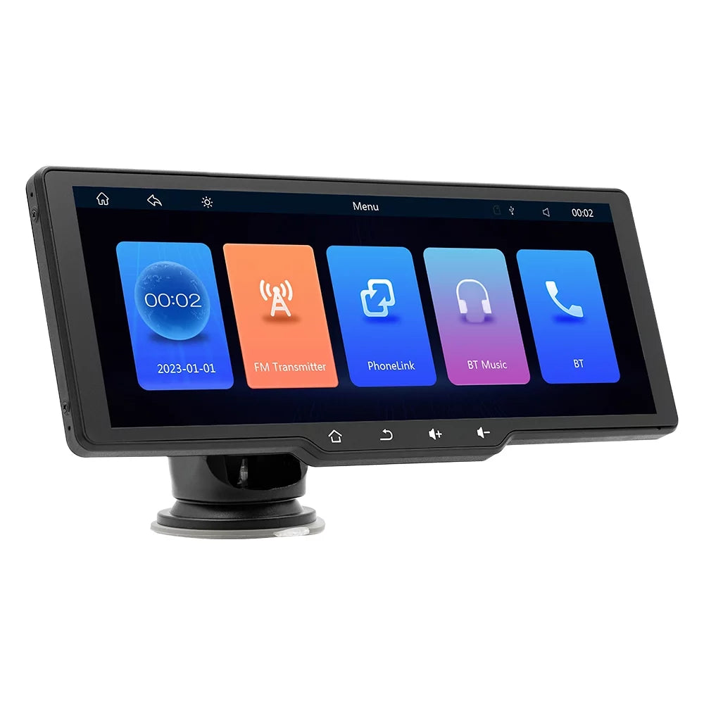 Camcorder, Player， Control APP Portable Car CarPlay, Auto Mobilephone Video Recorder, Wireless 10.26in Car Camera, Car Multi-language Rearview Apexeon