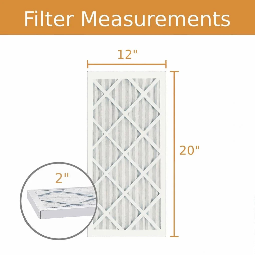 Purolator Air Filter Pleat (6 Pack) 8 - MERV Key 12x20x2