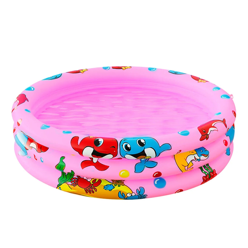 Inflatable Pool inflatable Swimming Swimming Indoor&Outdoor 3 Baby Ring Kids/Girls/Boys,Pink Pools, Center Kiddie Game 47"x12" Pool for for Play Paddling Kids, Water Round Portable Toddler