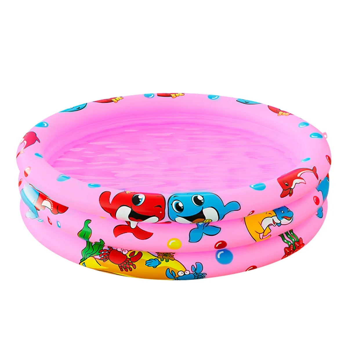 Inflatable Pool inflatable Swimming Swimming Indoor&Outdoor 3 Baby Ring Kids/Girls/Boys,Pink Pools, Center Kiddie Game 47"x12" Pool for for Play Paddling Kids, Water Round Portable Toddler