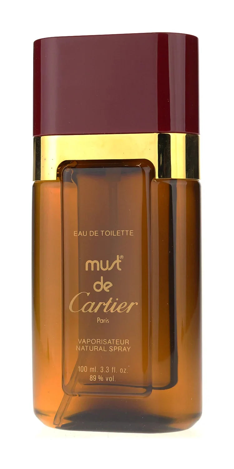 Toilette Cartier 3.3Oz/100ml De (Vintage) Spray De Box In Cartier Must Eau