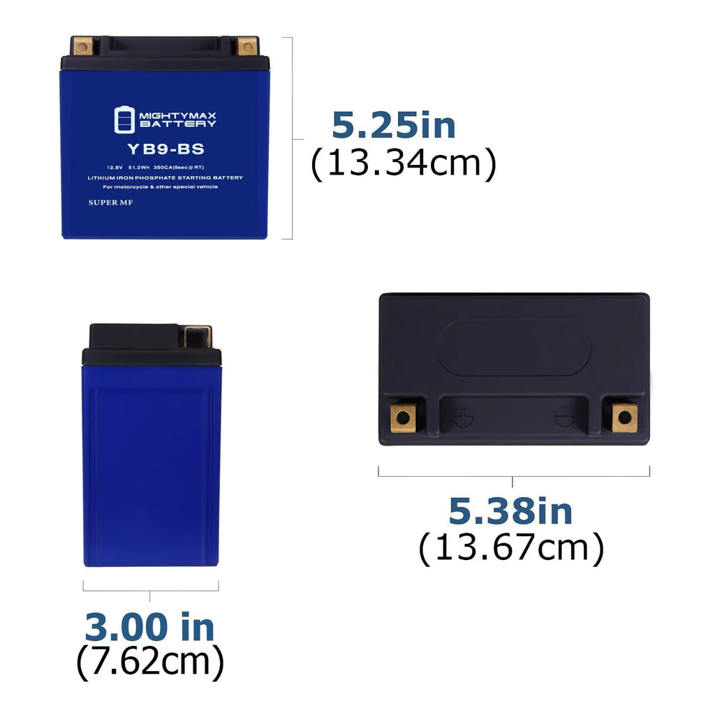 8 XR2 Lithium Replacement 125 Compatible All Battery Years Gilera Pack - YB9-BS E-Starter with