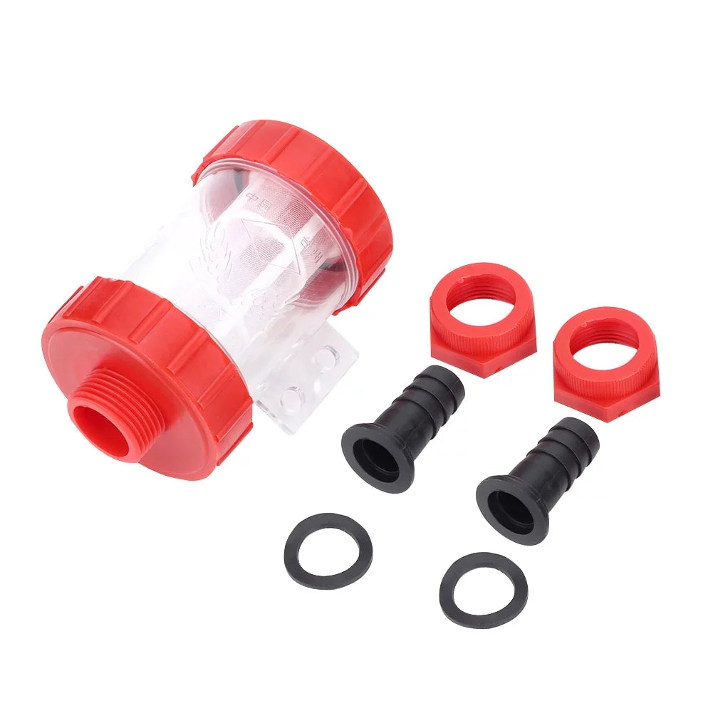 Filter In-Line Filter Mesh Leylor Transparent Water Pump Filter-Agricultural (1?) Mesh In-line High