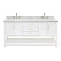 Standing Free Ariel Basin Vanity Magnolia - S073dcwrvo Double Set 73" White