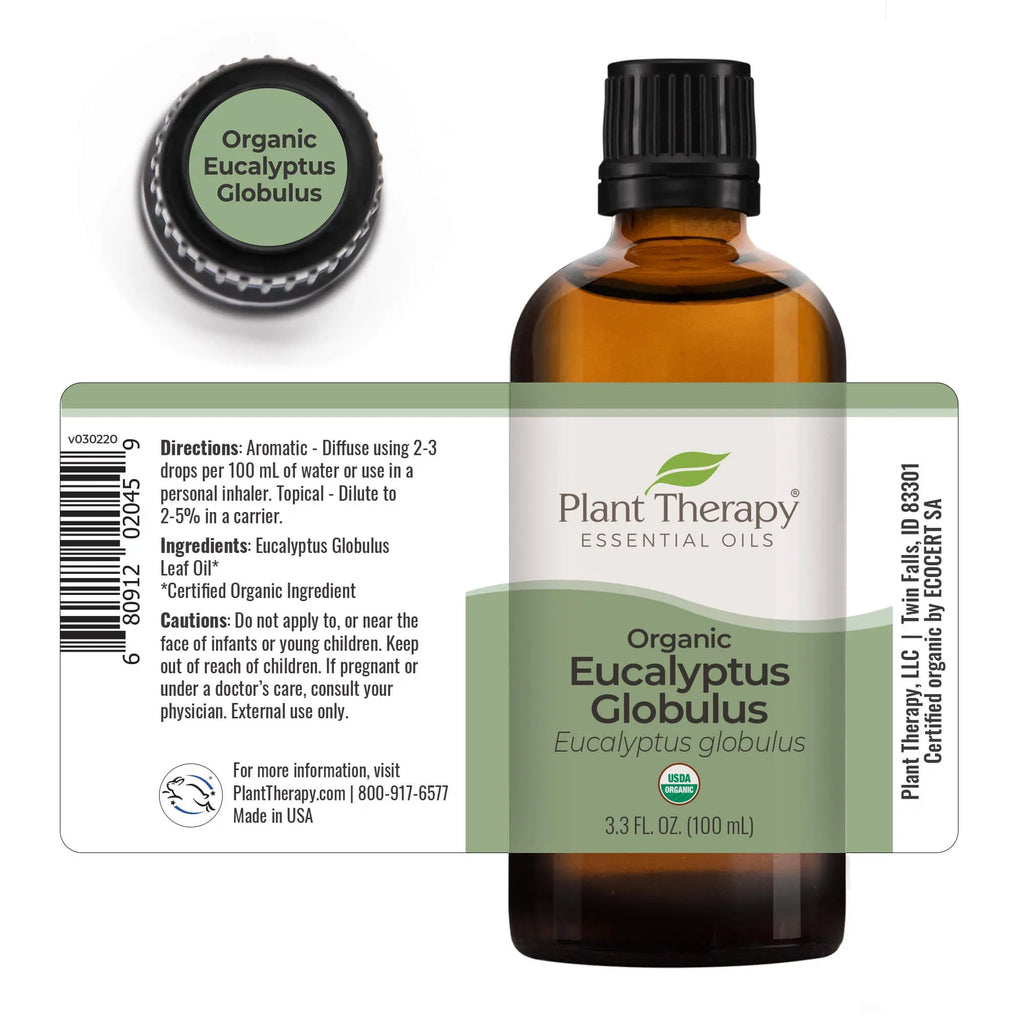 Oil Eucalyptus oz) (1/3 Organic mL Therapy 100 Plant Essential Globulus