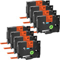 TZeB31 H110 Compatible Maker Label Brother 12mm Tape D400 PT-D600 Cube Laminated TZe 8 TZe-B31 TZB31 use Orange Black for in TZ P-Touch Pack GREENCYCLE Label D210 on Fluorescent TZ-B31 0.47''