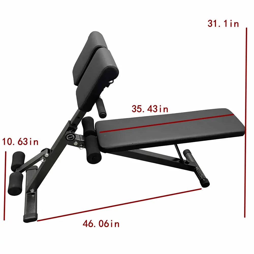 Fitness Roman Training INTBUYING Equipment Extension Multi Exercise Back Stool Chair Bench Dumbbell