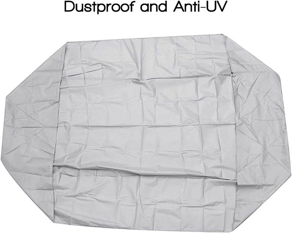 Inflatable Cover Waterproof Dustproof Dinghy Boat Silver Durable Cover Boat Grey