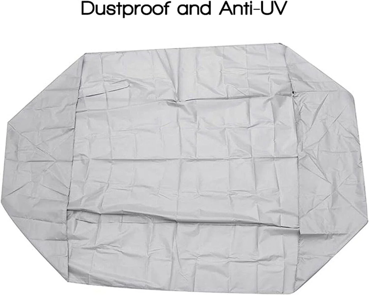 Inflatable Cover Waterproof Dustproof Dinghy Boat Silver Durable Cover Boat Grey