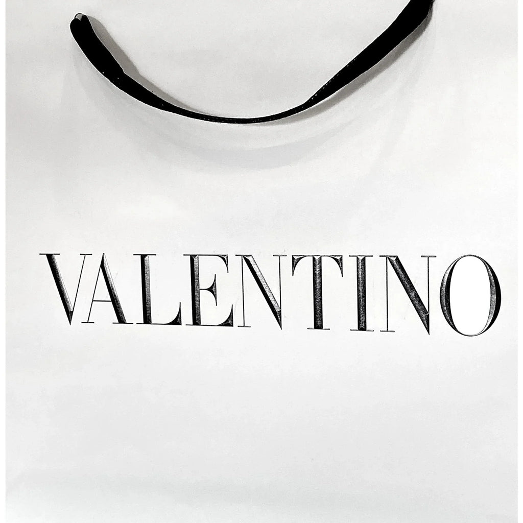Valentino Gift Packaging Paper Shopping Logo White Designer Bag Large