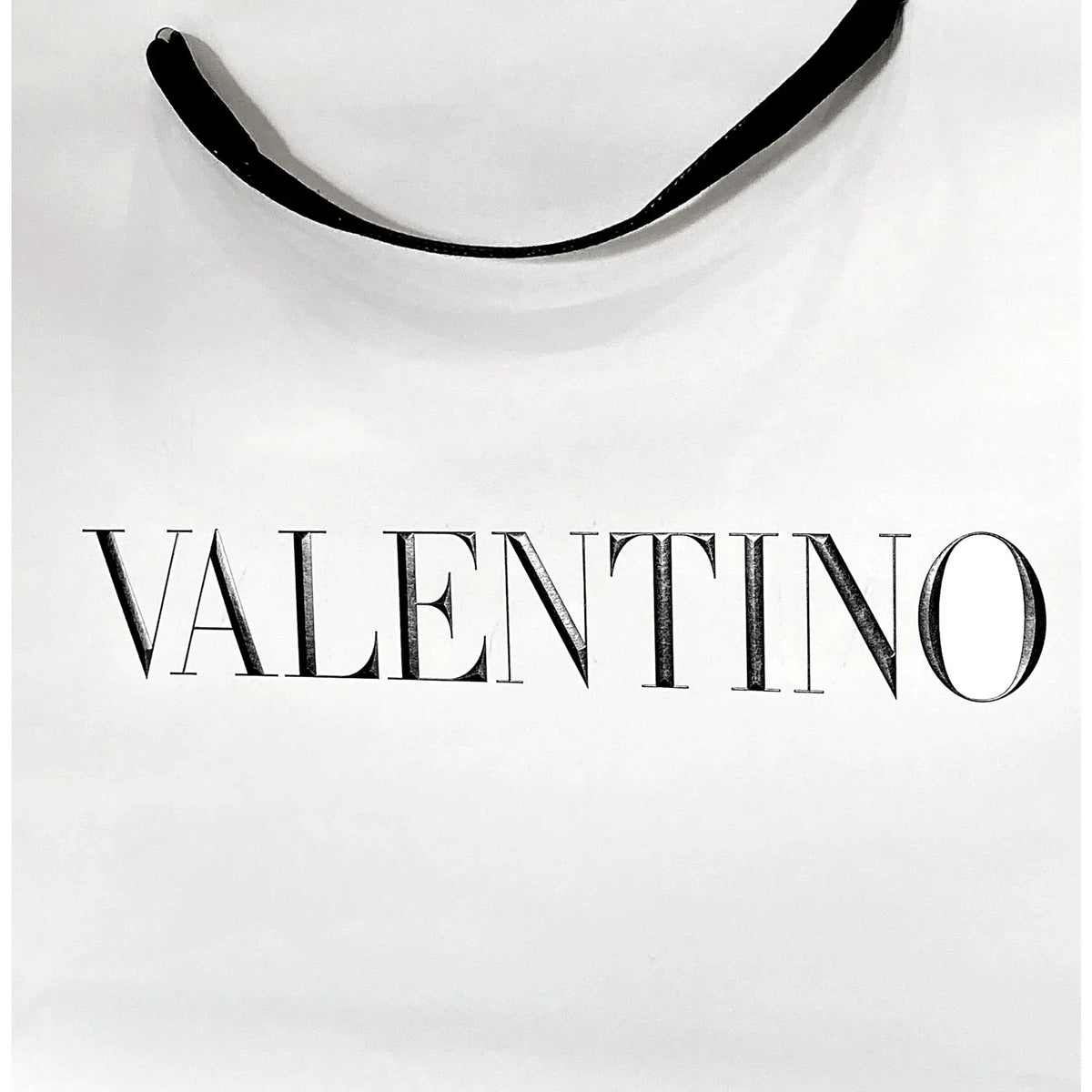 Valentino Gift Packaging Paper Shopping Logo White Designer Bag Large