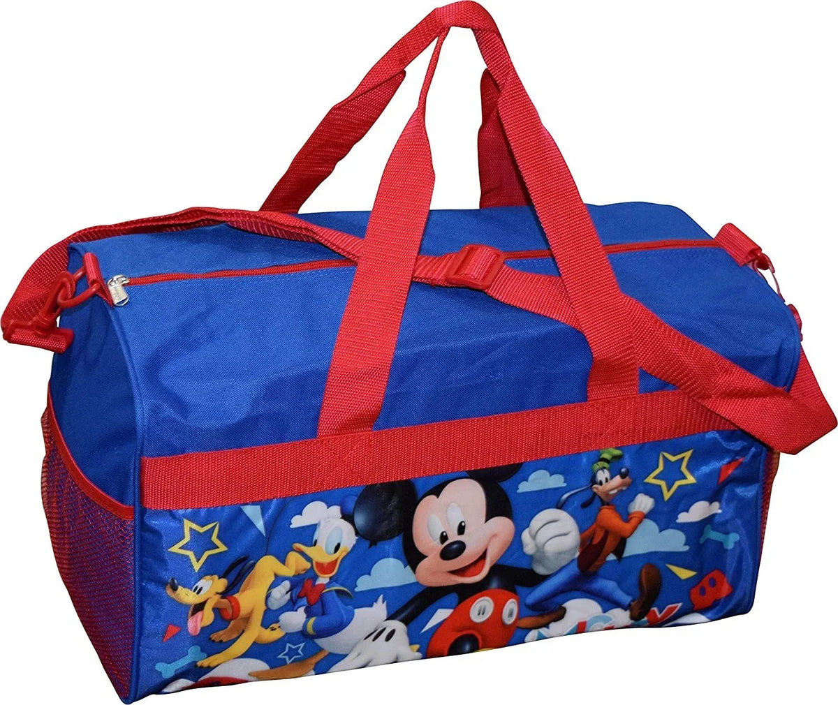 Boys Bag Carry-on & Friends Red Duffel 18" Mickey Blue Mouse