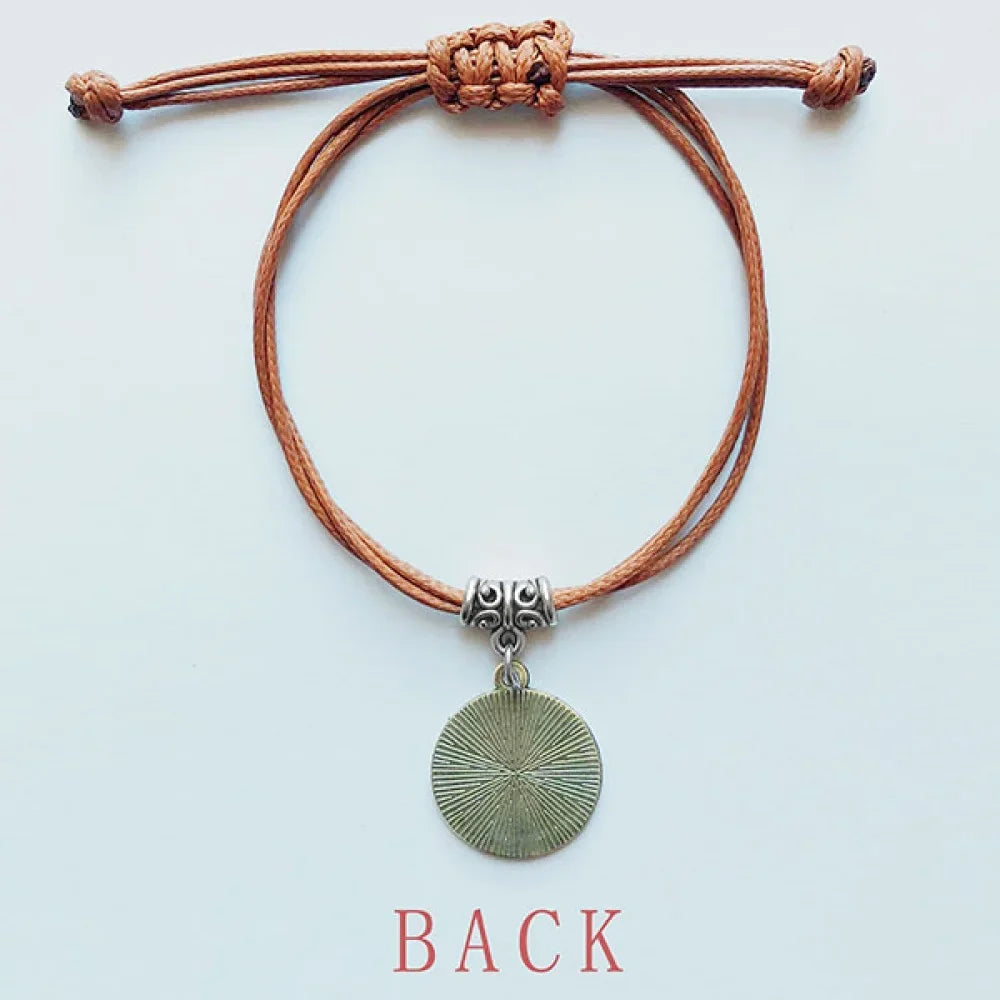 This Brown Lies Hide Poetry Wristband Leather Jewelry Quote Rope Poet Bracelet Famous