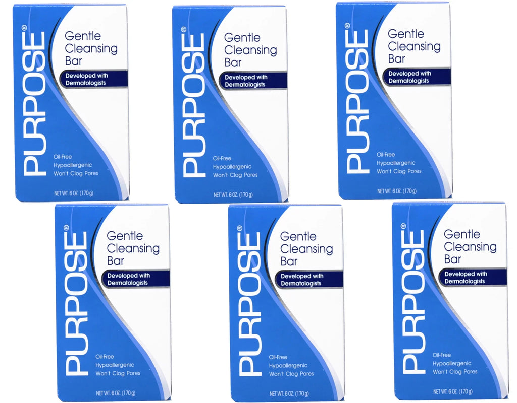 Oil Bar Pack Purpose Cleansing Oz, Soap, Hypoallergenic Free And 6 Gentle 6 - -