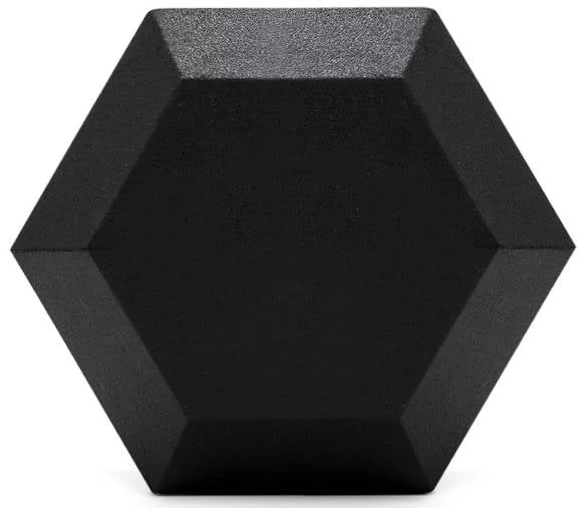 lbs Fitness Hex French Rubber Dumbbell 110 Coated (New)