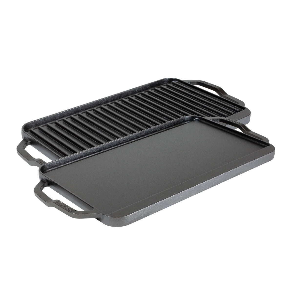 with Skillet & Handles Reversible Iron - Collection Cast Iron Grill Griddle Oven, Flat Stovetop, for - Fire Cast Burner Grill/Griddle Open Lodge Double Cast Chef or Grill, Iron