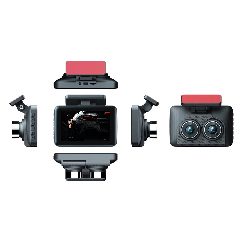 Auto Dash Camcorder Car Wide Camera Driving moobody Recorder Safety Rearview Recorder Car Car Video Recording 4in Angle Cameras Clear Mirror Cam 3