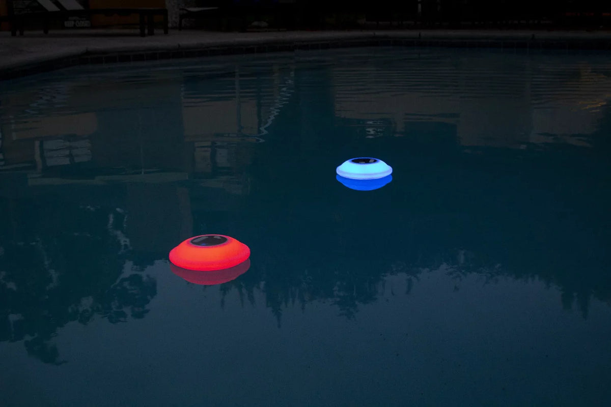 Phone for Multi-Light Portable Color Swimming Pools, Outdoors - Floating Call Bluetooth LED Poolmaster Waterproof with Speaker Backlight Display Lakes, Functionality 7