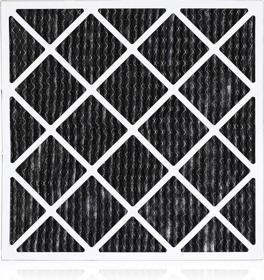 24x25x1 with Odor Furnace AC Pleated Carbon Filters 8 (3-Pack) Filterbuy MERV Activated HVAC Air Eliminator