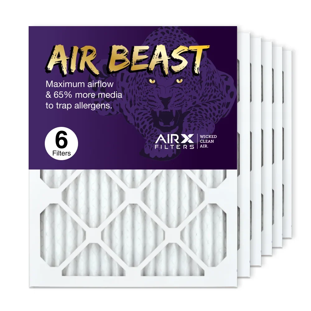 USA Air MERV Furnace Beast Pleated 6-Pack Filters in AIRx the Air 16x20x1 11 Air Filter, Made Filter AC HVAC