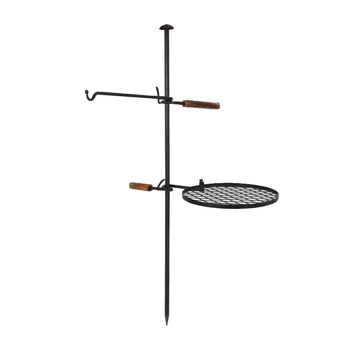 in1 Grill Campfire BBQ Fire Pit Grill Charcoal Adjustable DENEST Swivel 2 Outdoor Grill