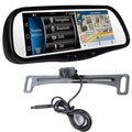 with Mirror backup parking Based Smart DVR Android camera RVM740SM + lines Touch-Fre Bluetooth Plate-mount 7.8" Rearview Voxx