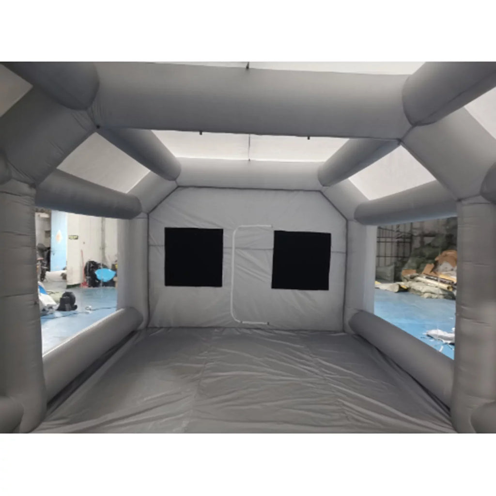Windows Built-in Paint 26x13x10ft Inflatable Spray Portable Blower Spray Mobile Filter Booth System Paint PVC Air Miumaeov Spray Tent Paint and Transparent with Giant Inflatable Booth
