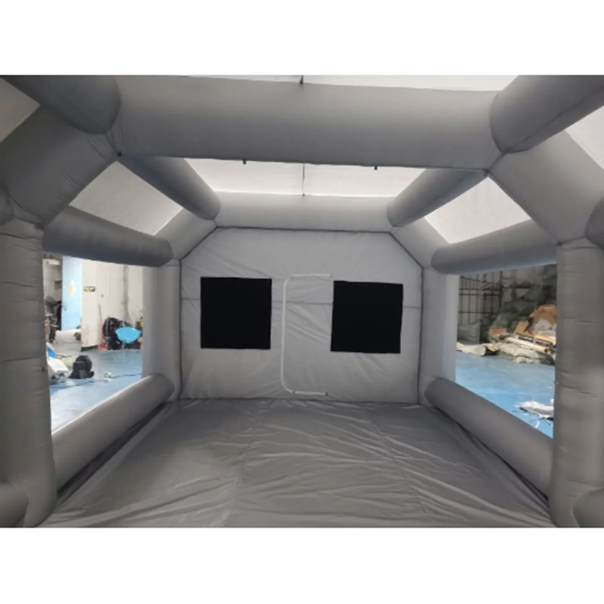 Windows Built-in Paint 26x13x10ft Inflatable Spray Portable Blower Spray Mobile Filter Booth System Paint PVC Air Miumaeov Spray Tent Paint and Transparent with Giant Inflatable Booth