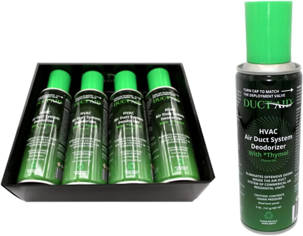 Natural, Aid and System Air Concentrate Plant-Based Duct All Mold Deodorizer of Uses. with 4 Pack Fogger HVAC - with Thymol Duct Treatment - Multiple