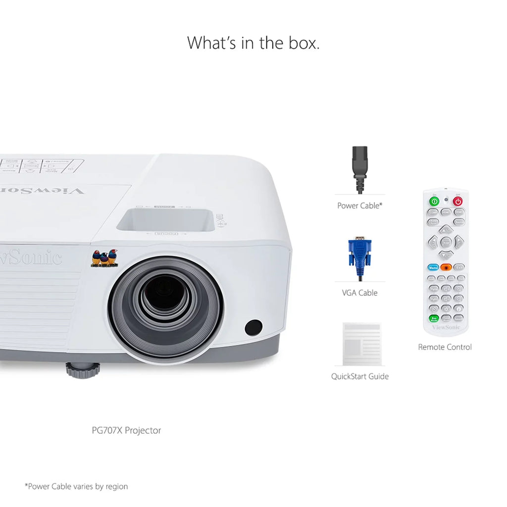 Office Vertical and (Pre-Owned) PG707X for XGA Horizon ViewSonic Lumens 4000 Keystone Projector and Home