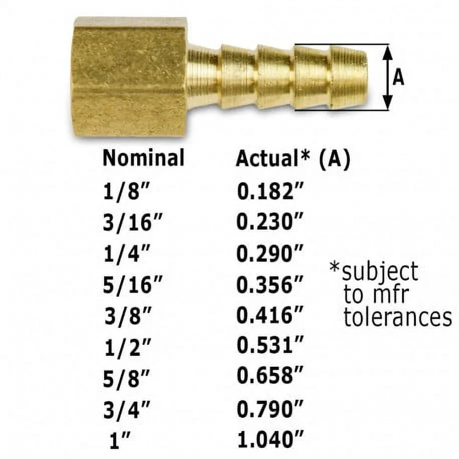 Barb 2Pc 3/4" Hose Adapter 3/4" x Everhot Brass MGH