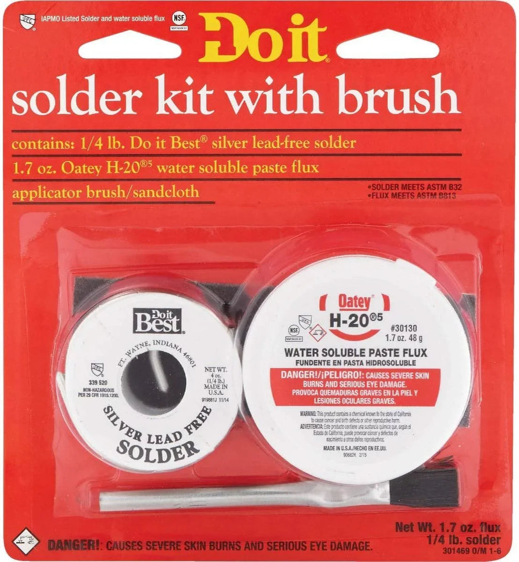 Lead-Free S Soluble Kit S Flux Paste Oatey 53070 Water C