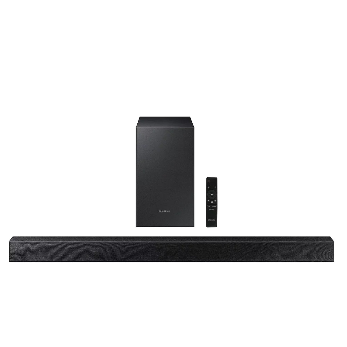 Samsung with Wireless Soundbar 2.1-Channel Bluetooth(R) HW-A450/ZP (Refurbished) Subwoofer 300-Watt Restored 2-Piece