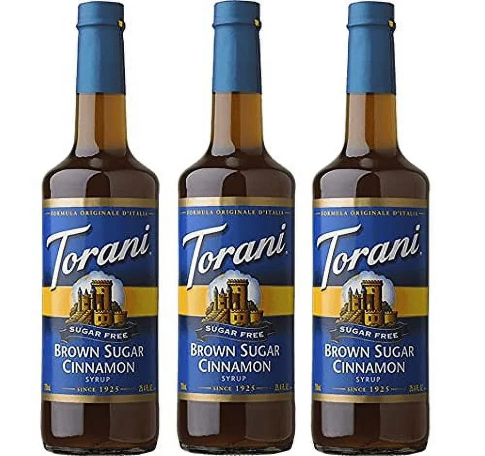 Torani Sugar Syrup 3-Pack Free Brown Sugar Cinnamon