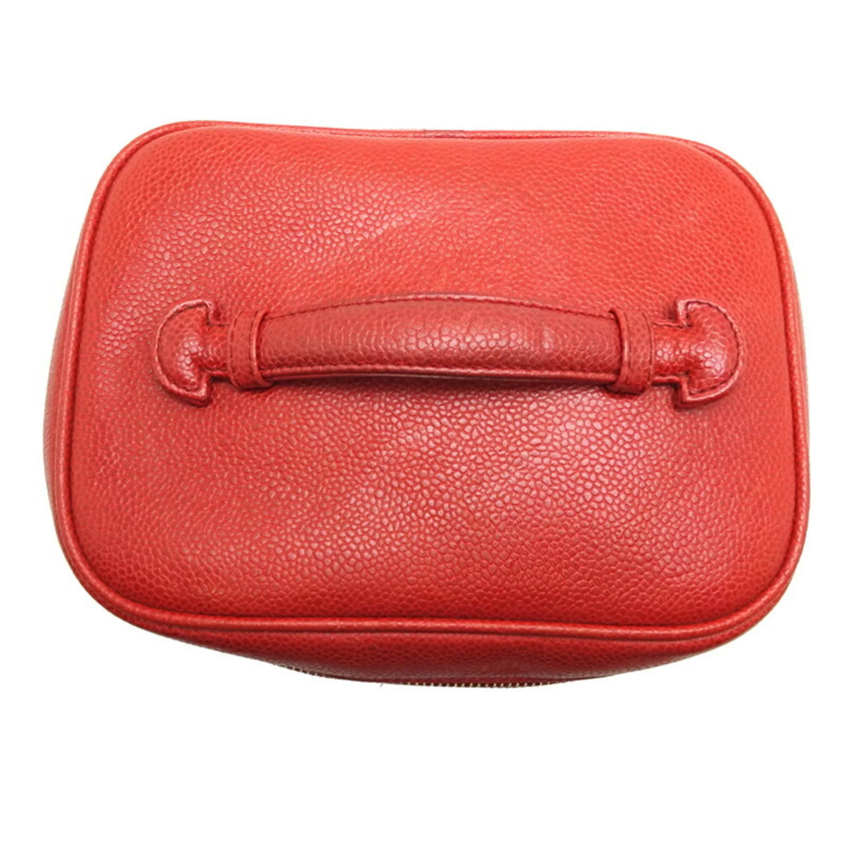 Skin Vanity Handbag Chanel Red Caviar Ladies Bag Pre-Owned (Good)