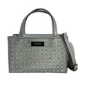Kate Grey Fabric Platinum - Sam Spade Embellished Mini Icon Tote Crystal