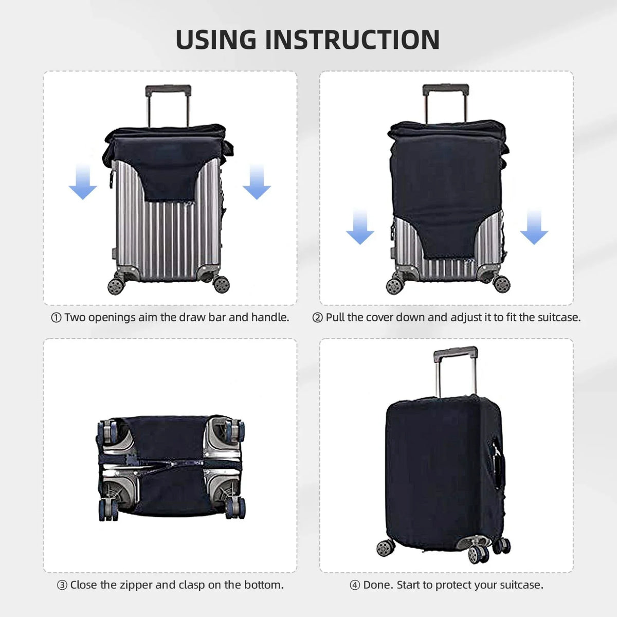 Bingfone Luggage Suitcase Inch Anti-Scratch Luggage Cover 18-32 Cover Fits Washable Protector Suitcase Flowers Red Cover