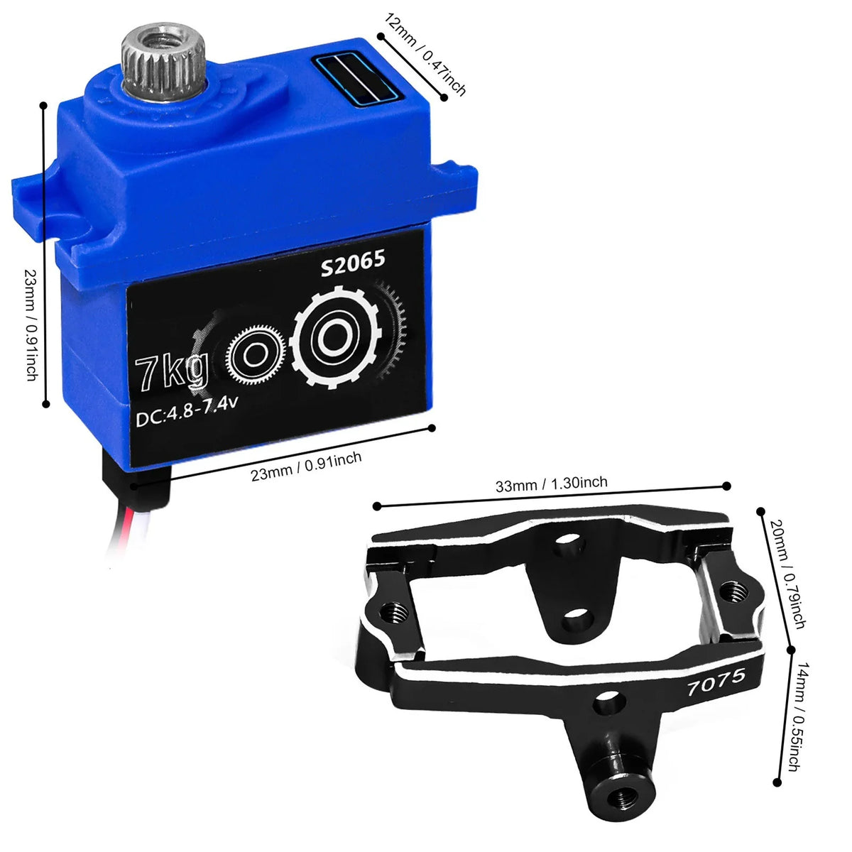 Gifts Servo Car Servo Servo and Clearance with Horn Season Holiday Metal Upgrade Parts Digital Mount RC Micro 1/18 TRX4M Gear 2023RC Servo for Saving