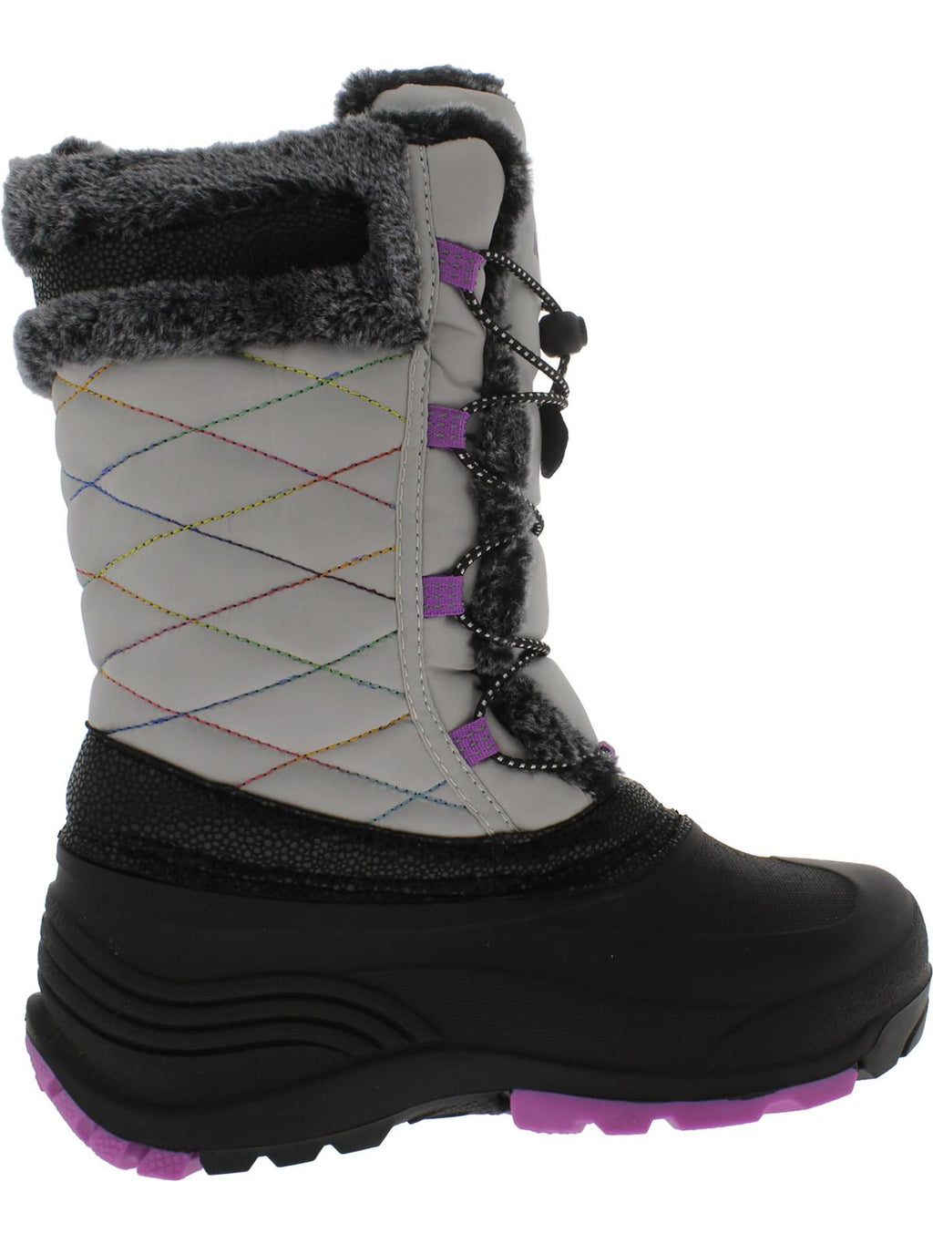 Faux Snow Kid Fur 2 Winter Big & Kamik Star Boots Girls