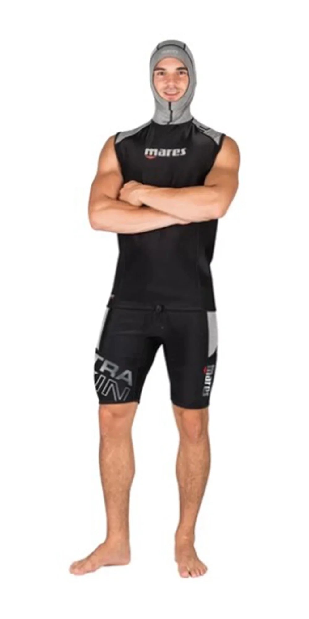 W/ Black Men's Mares Hood Large Sleeveless Ultraskin Skin