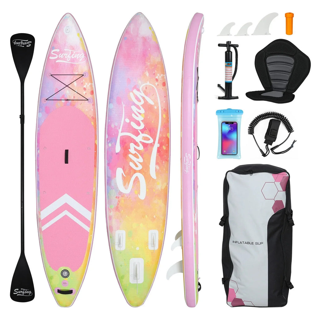 Kayak Inflatable FULLWATT Seat Board Kit Stand Paddle Complete with Surfboard Up SUP 11FT