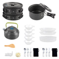 Kettle Pan Cookware for Backpacking Kit with Yabuy Non-Stick Set and Hiking Camping Pot Mess Camping