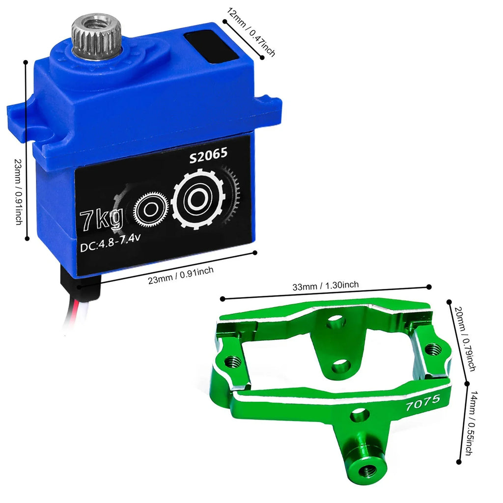 Gifts Servo Car Servo Servo and Clearance with Horn Season Holiday Metal Upgrade Parts Digital Mount RC Micro 1/18 TRX4M Gear 2023RC Servo for Saving
