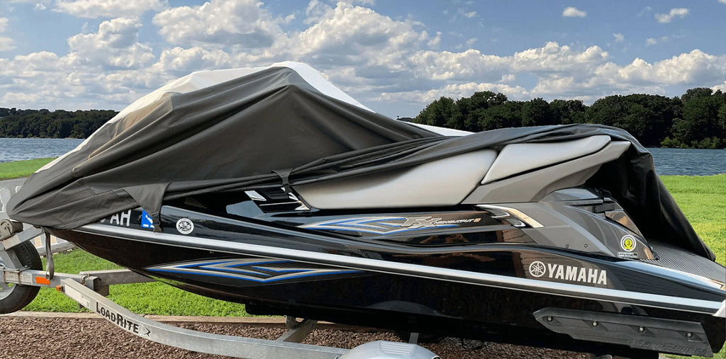 JETSKI PWC Cover 2007-2014 YAMAHA Black/Grey Jet cover Compatible SUPER TOP HEAVY-DUTY LINE for OF CRUISER ski WR THE VX